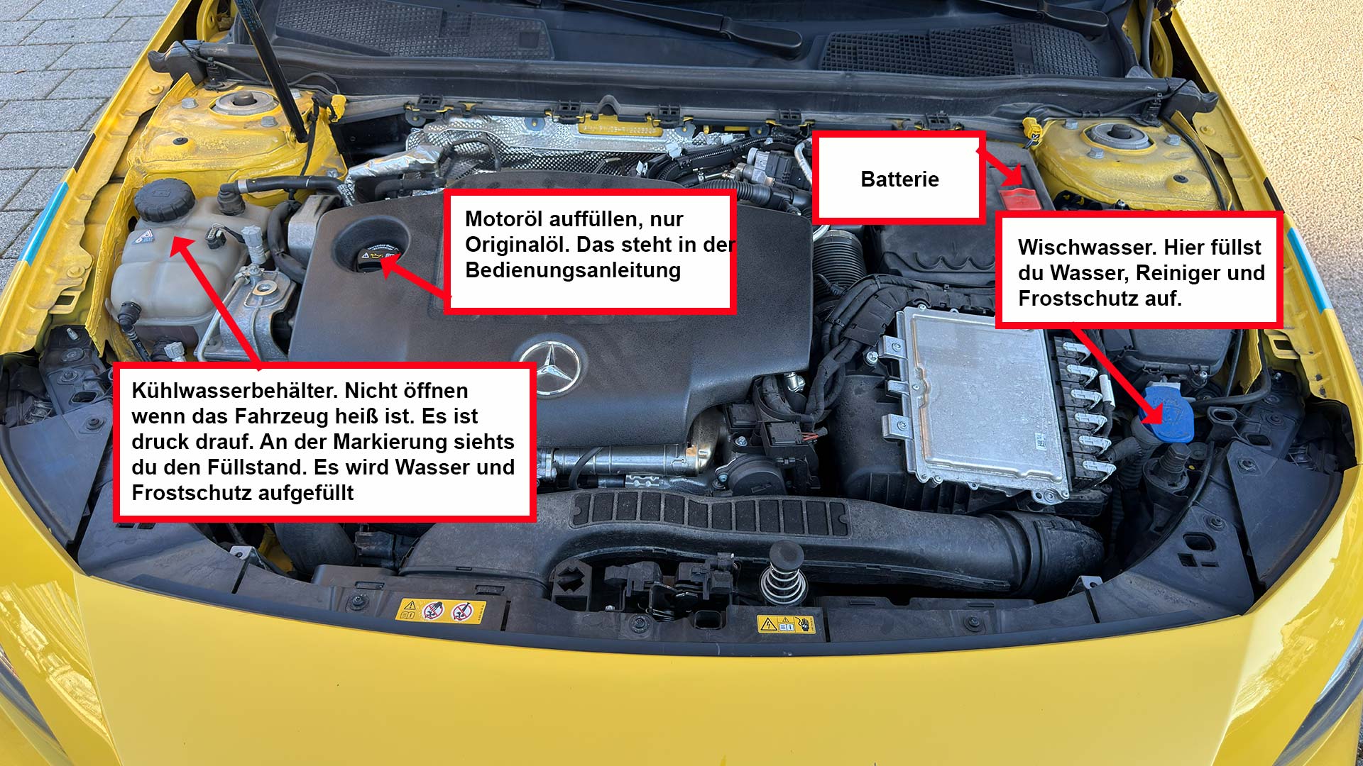 Alles was unter der Motorhaube ist